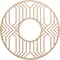 Ekena Millwork Empire Wood Fretwork Pierced Ceiling Medallion, Alder, 24"OD x 8 3/4"ID x 3/8"T CMWP24X24X0375EPAL - alternate 1